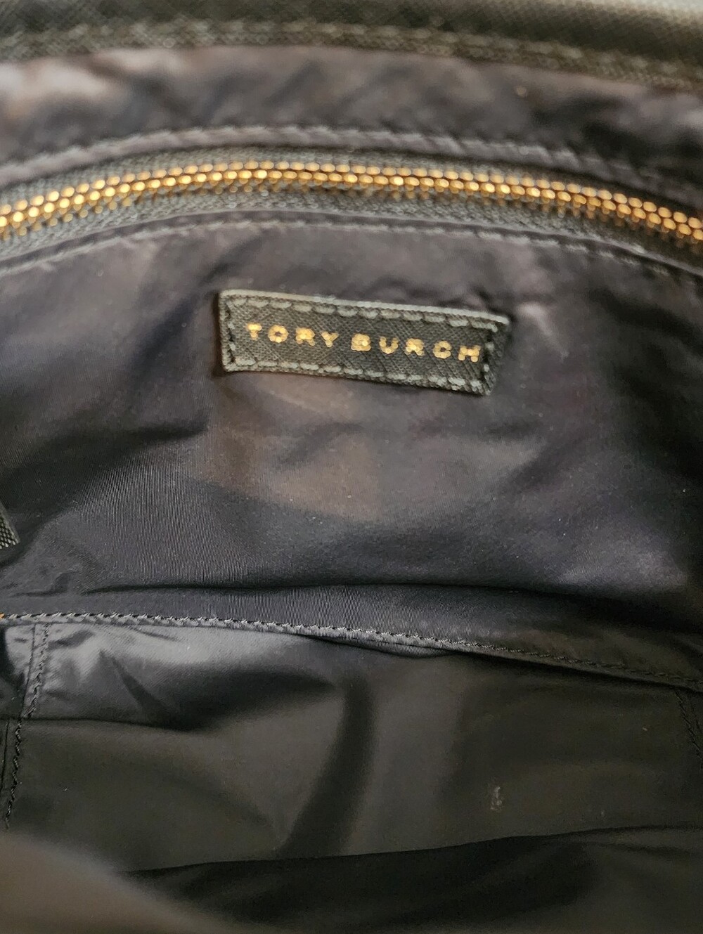Tory Burch Black Scout Nylon Crossbody Bag w/ Adjustable Strap - Picture 7 of 12